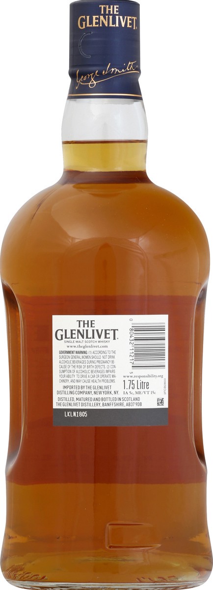 slide 5 of 6, The Glenlivet Founder's Reserve Single Malt Scotch Whisky, 1.75 L Bottle, 40% ABV, 1.75 liter