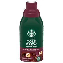 Starbucks Cold Brew Dark Chocolate Hazelnut Coffee Concentrate 32 fl oz