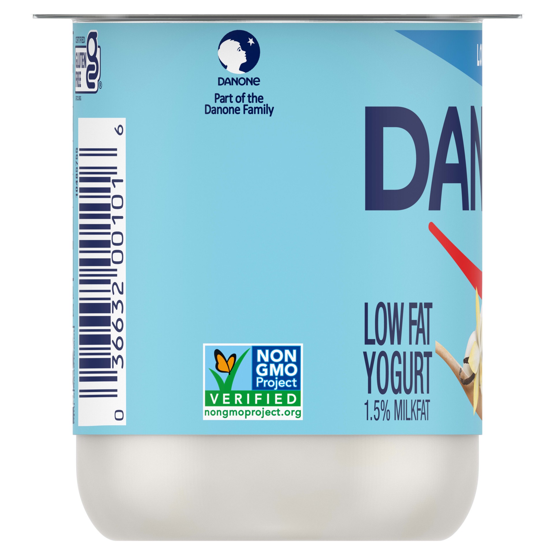 slide 3 of 5, Dannon Vanilla Low Fat Yogurt, Excellent Source of Calcium and Good Source of Protein with the Rich and Creamy Taste of Vanilla Flavored Yogurt, 5.3 OZ Container, 5.3 oz
