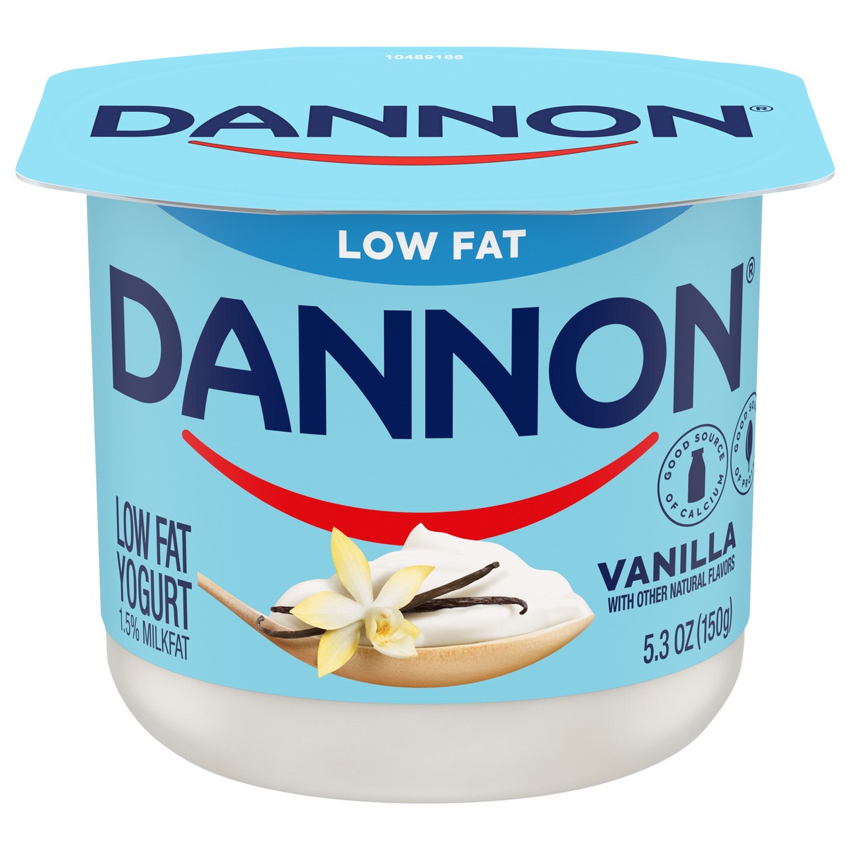 slide 1 of 5, Dannon Vanilla Low Fat Yogurt, Excellent Source of Calcium and Good Source of Protein with the Rich and Creamy Taste of Vanilla Flavored Yogurt, 5.3 OZ Container, 5.3 oz