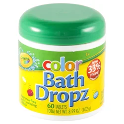 Crayola Bath Dropz Fragrance-Free Water-Coloring Tablets