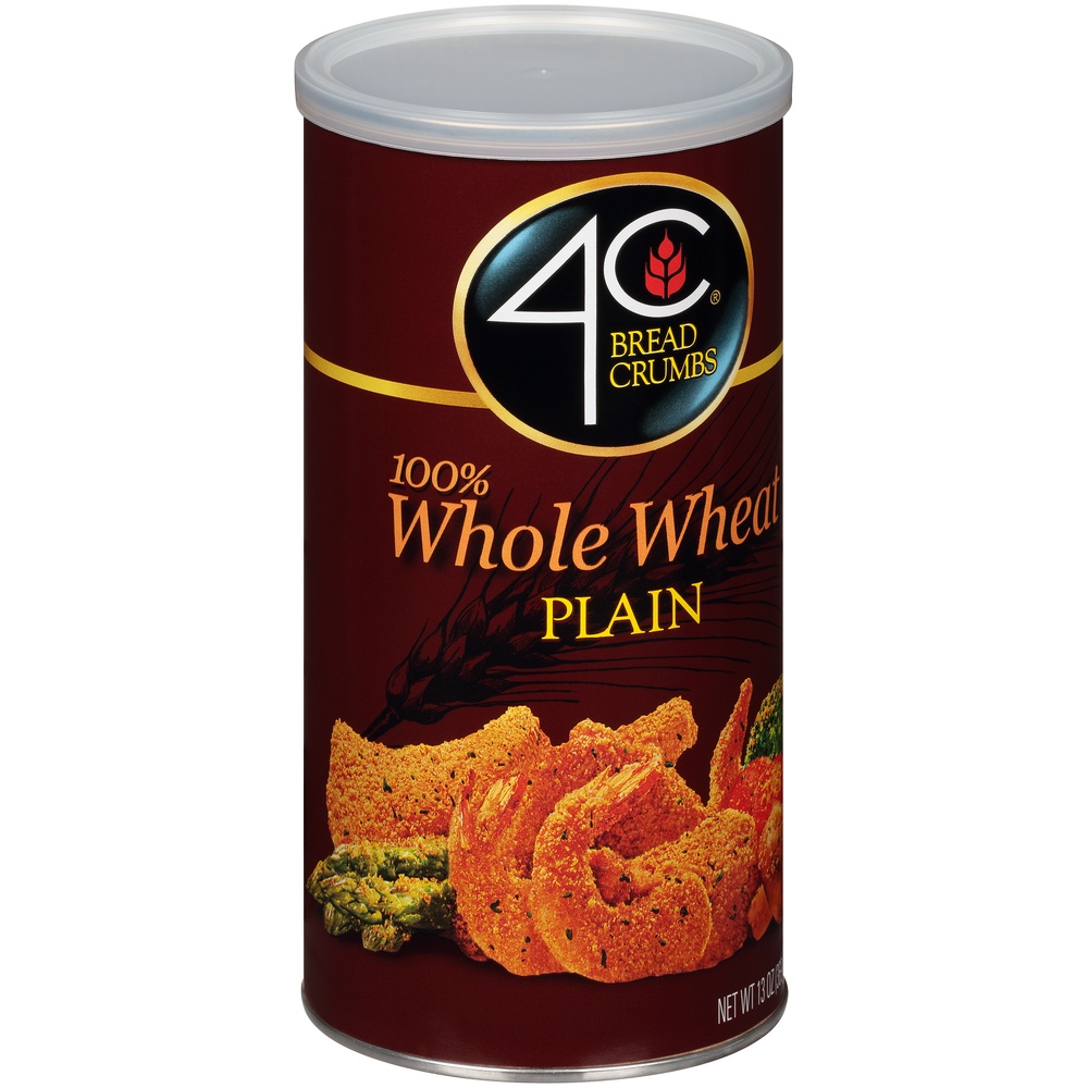 slide 2 of 8, 4C Bread Crumbs, 100% Whole Wheat, Plain, 13 oz