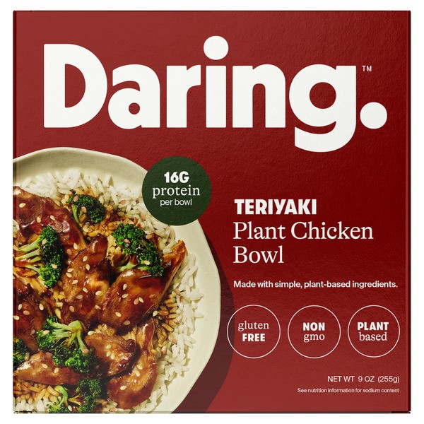 slide 1 of 1, Daring Teriyaki Plant Chicken Bowl, Gluten-Free, 9 oz