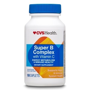 slide 1 of 1, CVS Health Super B Complex With Vitamin C Caplets, 100 ct