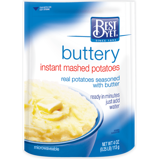 slide 1 of 1, Best Yet Homestyle Instant Mashed Potatoes, 4 oz