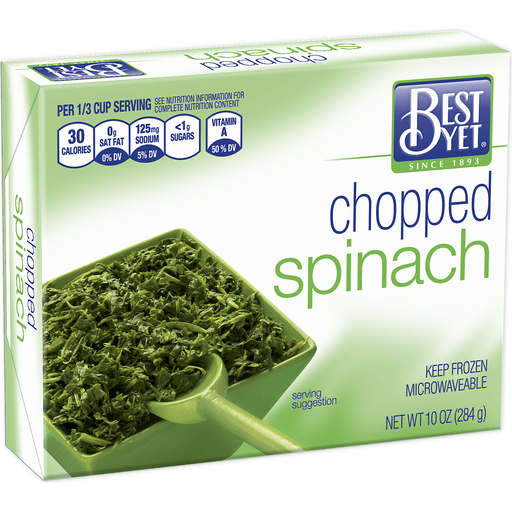 slide 1 of 1, Best Yet Chopped Spinach, 10 oz