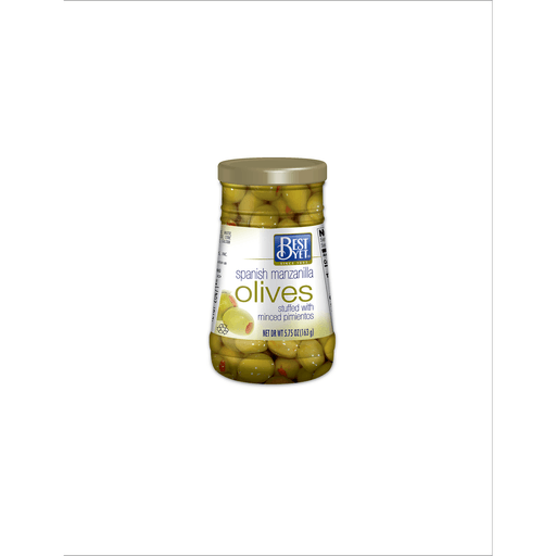 slide 1 of 1, Best Yet Stuffed Manzanilla Olives, 5.75 oz