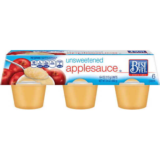 slide 1 of 1, Best Yet Unsweetened Applesauce, 24 oz