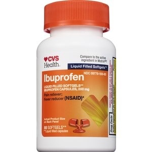 slide 1 of 1, CVS Health Ibuprofen Liquid Filled Softgels, 60 ct; 200 mg