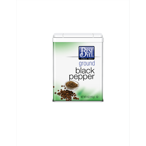 slide 1 of 1, Best Yet Ground Black Pepper, 4 oz