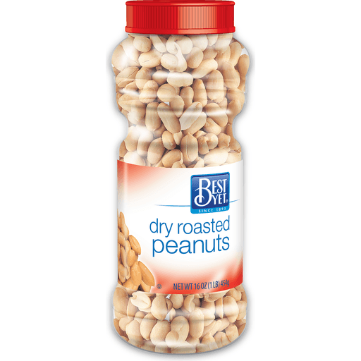 slide 1 of 1, Best Yet Dry Roasted Peanuts, 16 oz