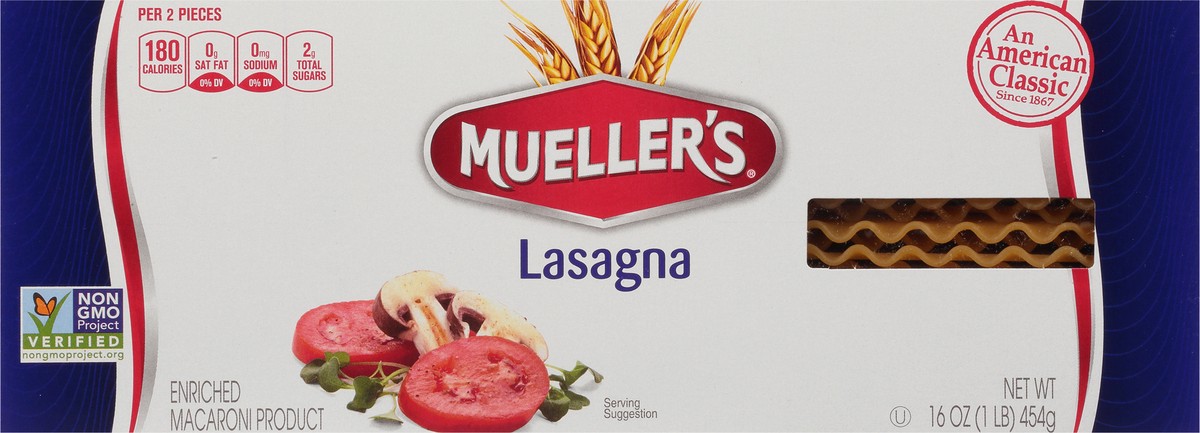 slide 12 of 13, Mueller's Lasagna 16 oz, 16 oz