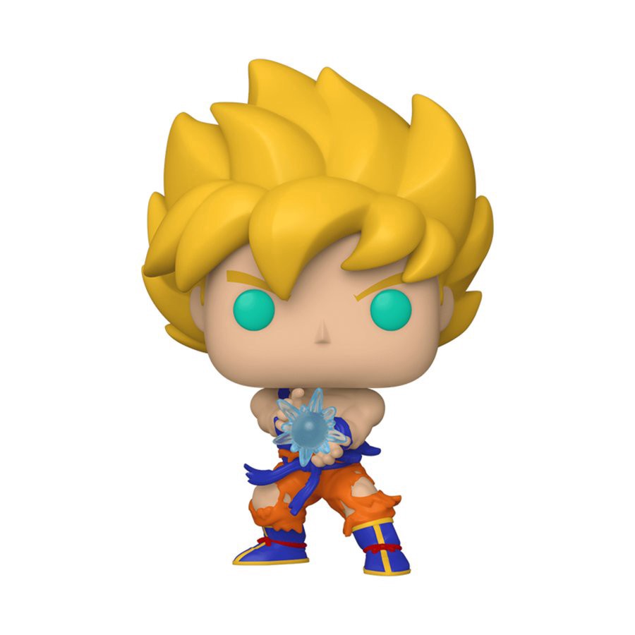 slide 1 of 1, Funko Pop! Dragon Ball Z Super Saiyan Goku with Kamehameha Vinyl Figure, 1 ct