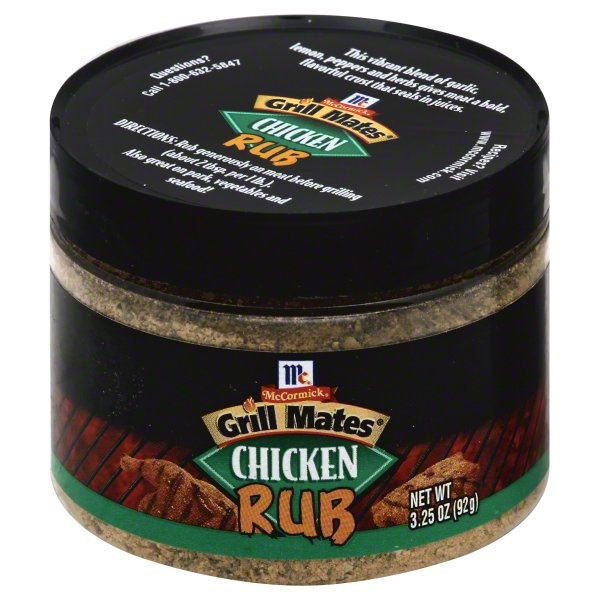 slide 1 of 1, McCormick Grill Mates Chicken Rub, 3.25 oz