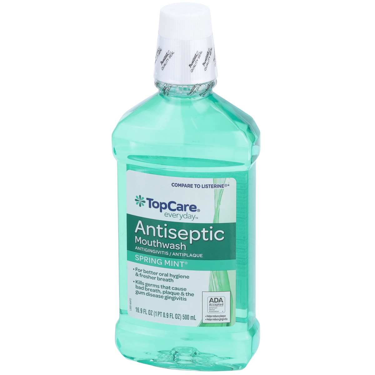 slide 3 of 9, TopCare Antigingivitis / Antiplaque Antiseptic Mouthwash, Spring Mint, 16.9 fl oz