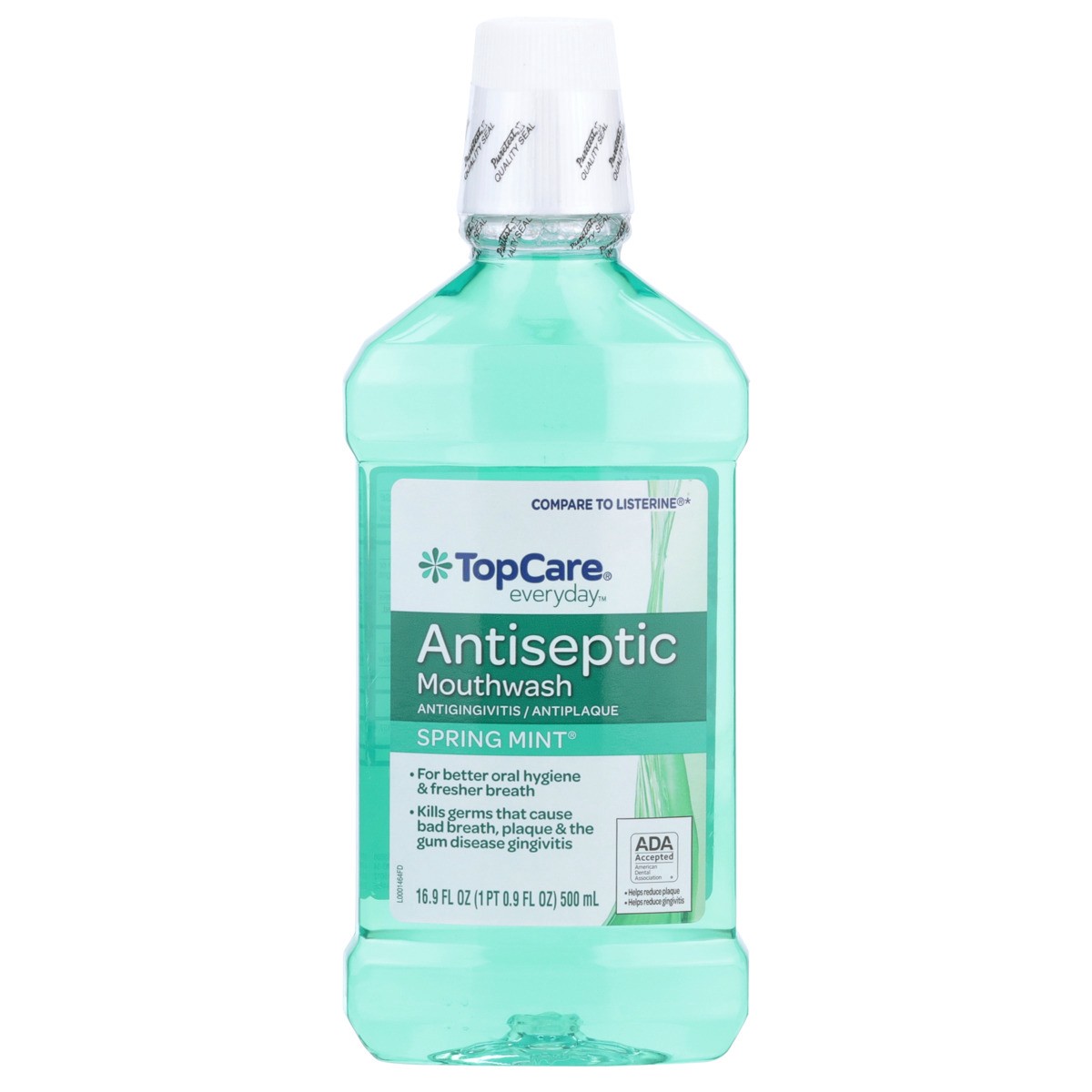 slide 6 of 9, TopCare Antigingivitis / Antiplaque Antiseptic Mouthwash, Spring Mint, 16.9 fl oz