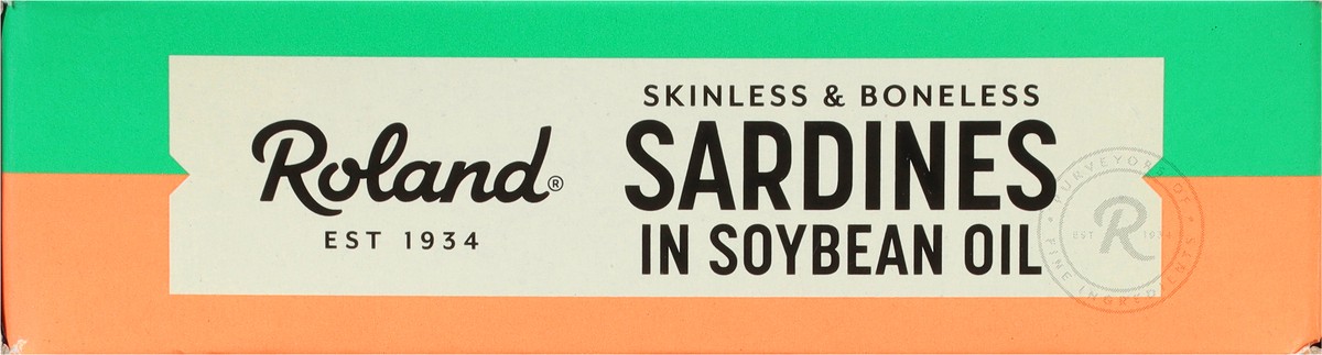 slide 12 of 14, Roland Skinless & Boneless Sardines in Soybean Oil 4.4 oz, 4 oz