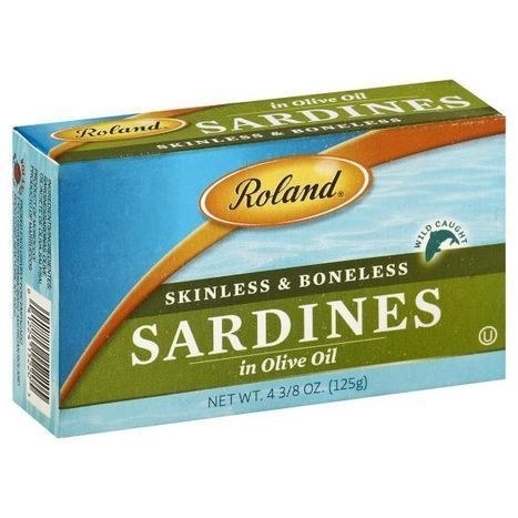 slide 1 of 1, Roland Sardines In Soybean Oil Skinless And Boneless, 4 ct; 3/8 oz