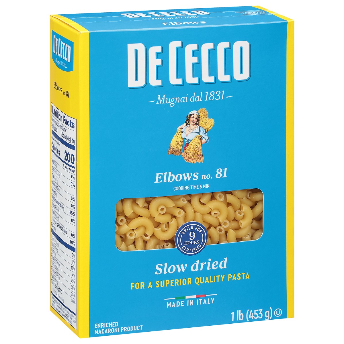 slide 5 of 9, De Cecco No. 81 Elbows 1 lb, 16 oz