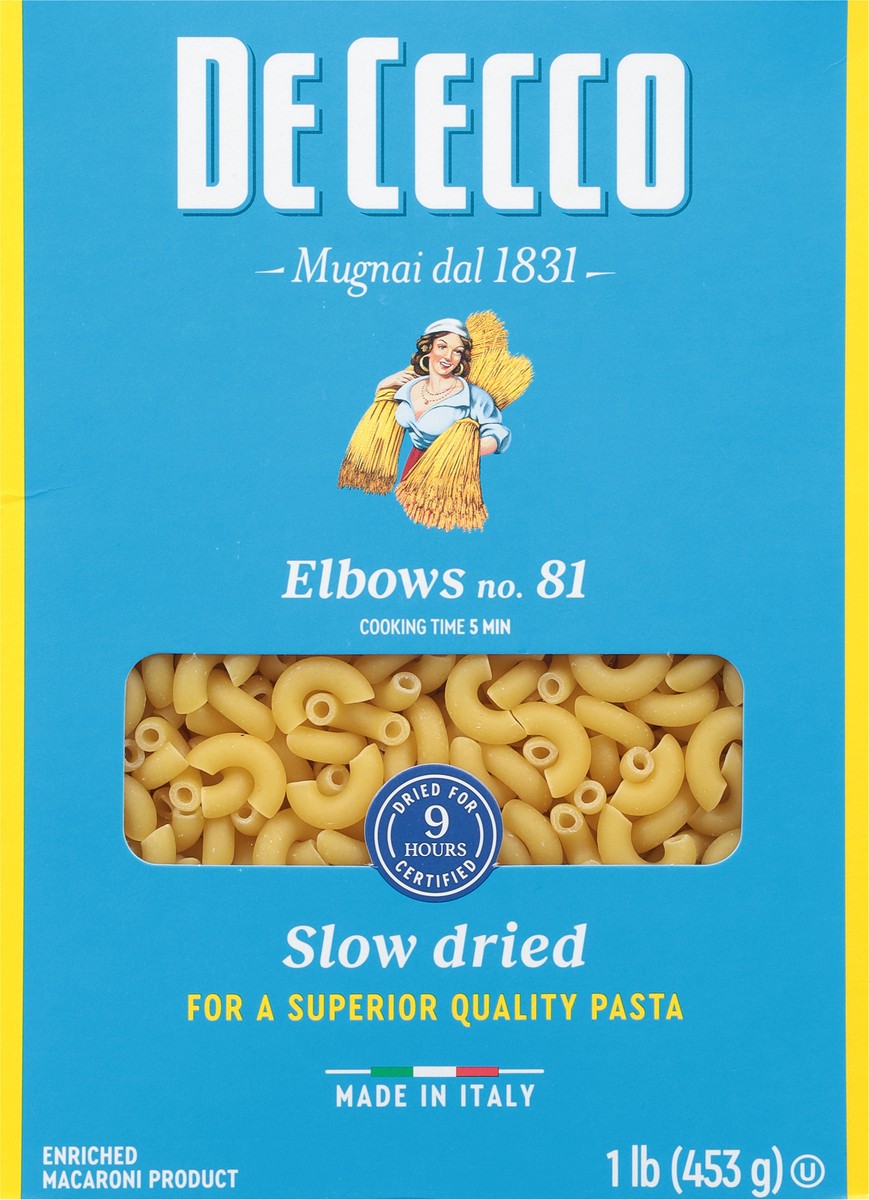 slide 2 of 9, De Cecco No. 81 Elbows 1 lb, 16 oz