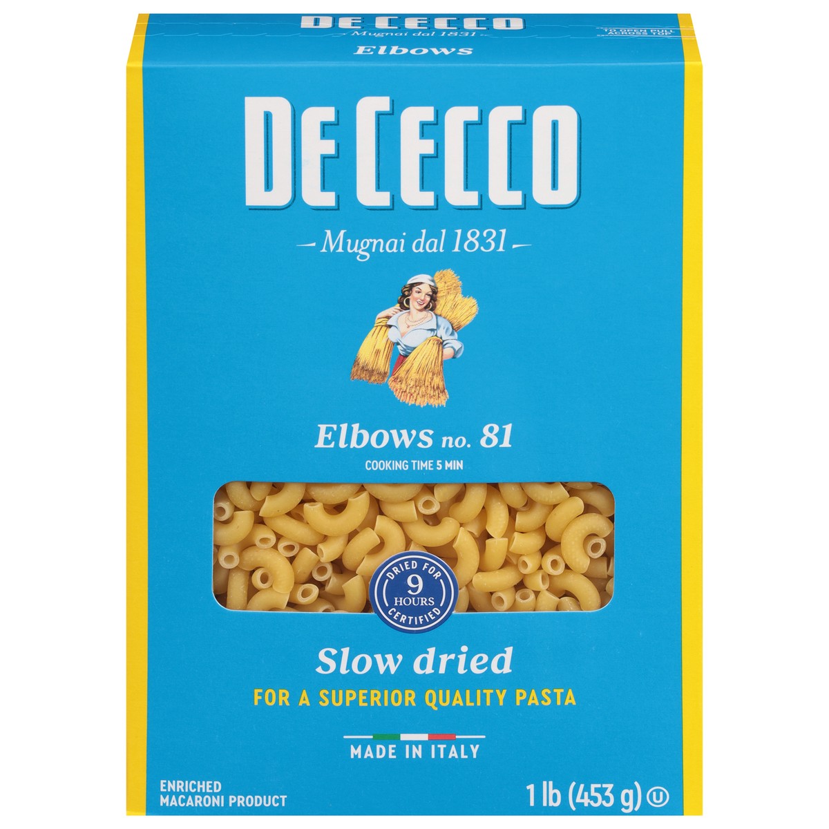 slide 1 of 9, De Cecco No. 81 Elbows 1 lb, 16 oz