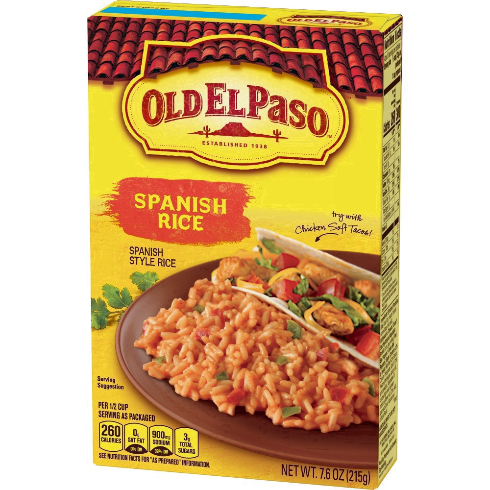 slide 8 of 83, Old El Paso Spanish Style Rice Mix, Side Dish, 7.6 oz, 7.6 oz