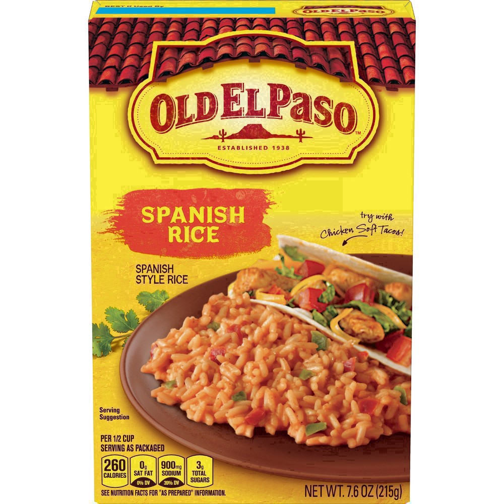 slide 64 of 83, Old El Paso Spanish Style Rice Mix, Side Dish, 7.6 oz, 7.6 oz