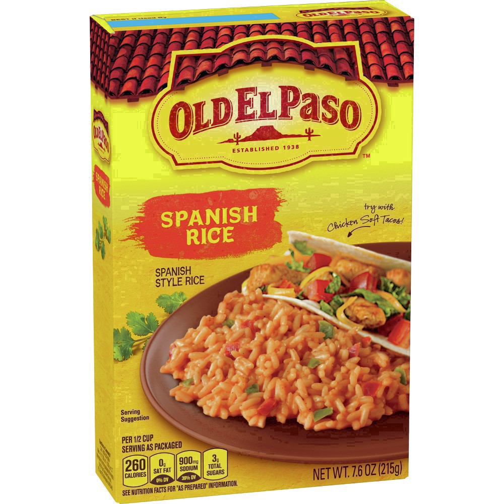 slide 9 of 83, Old El Paso Spanish Style Rice Mix, Side Dish, 7.6 oz, 7.6 oz