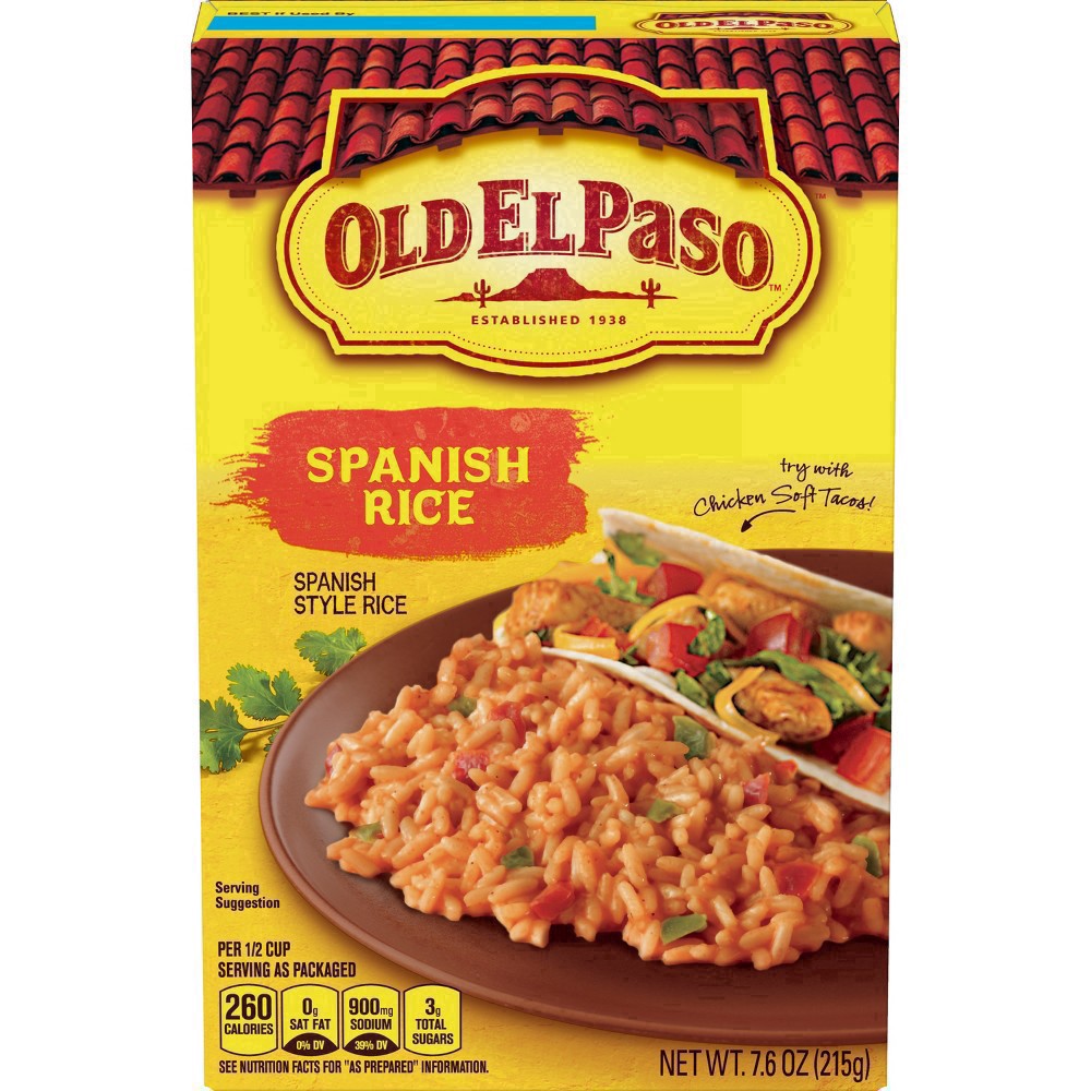 slide 29 of 83, Old El Paso Spanish Style Rice Mix, Side Dish, 7.6 oz, 7.6 oz