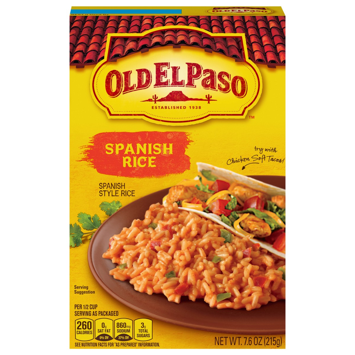 slide 1 of 83, Old El Paso Spanish Style Rice Mix, Side Dish, 7.6 oz, 7.6 oz
