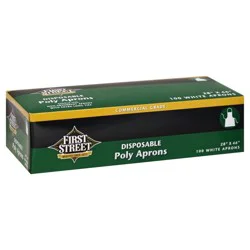 First Street Disposable Poly Apron Regular