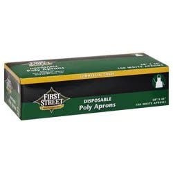 First Street Disposable Poly Apron Regular