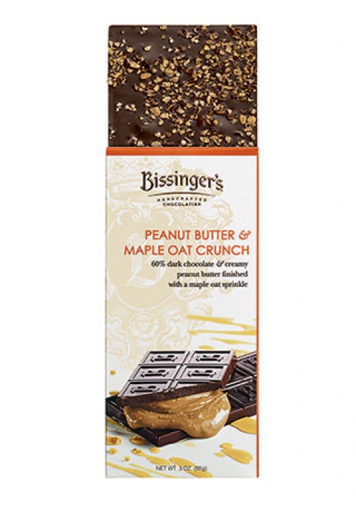 slide 1 of 1, Bissinger's Peanut Butter Maple Chocolate Bar, 3 oz