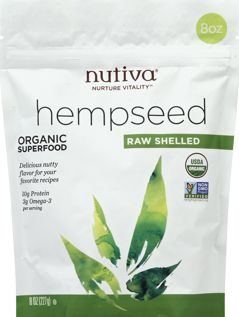 slide 2 of 2, Nutiva Shelled Hempseed, 8 oz