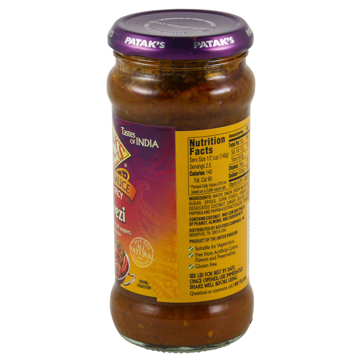 slide 2 of 4, Patak's Hot & Spicy Jalfrezi Sauce, 12.3 oz