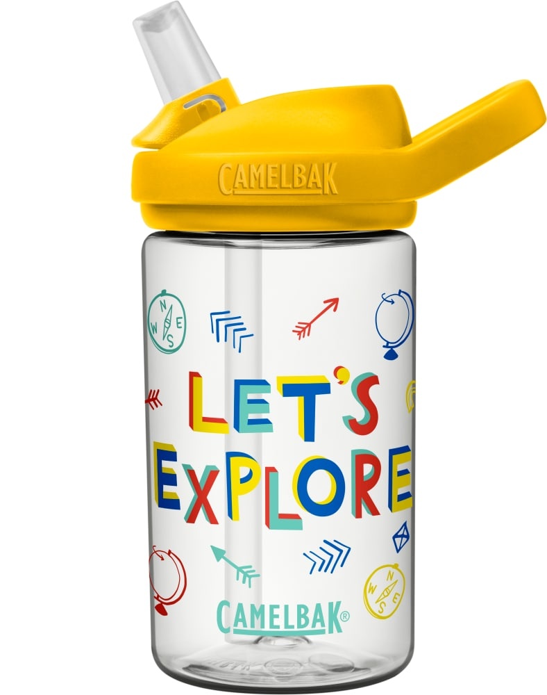 slide 1 of 1, Camelbak Eddy Let's Explore Water Bottle - Yellow, 14 oz