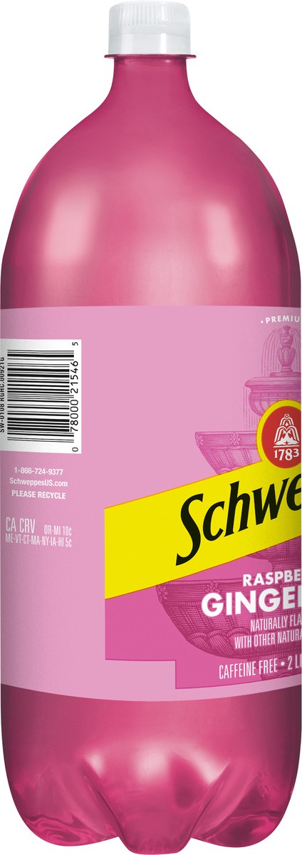 slide 6 of 11, Schweppes Raspberry Ginger Ale 2 lt, 2 liter