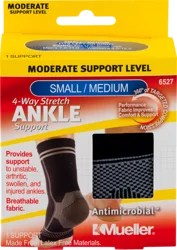 Mueller Small/Medium 4-Way Stretch Ankle Support