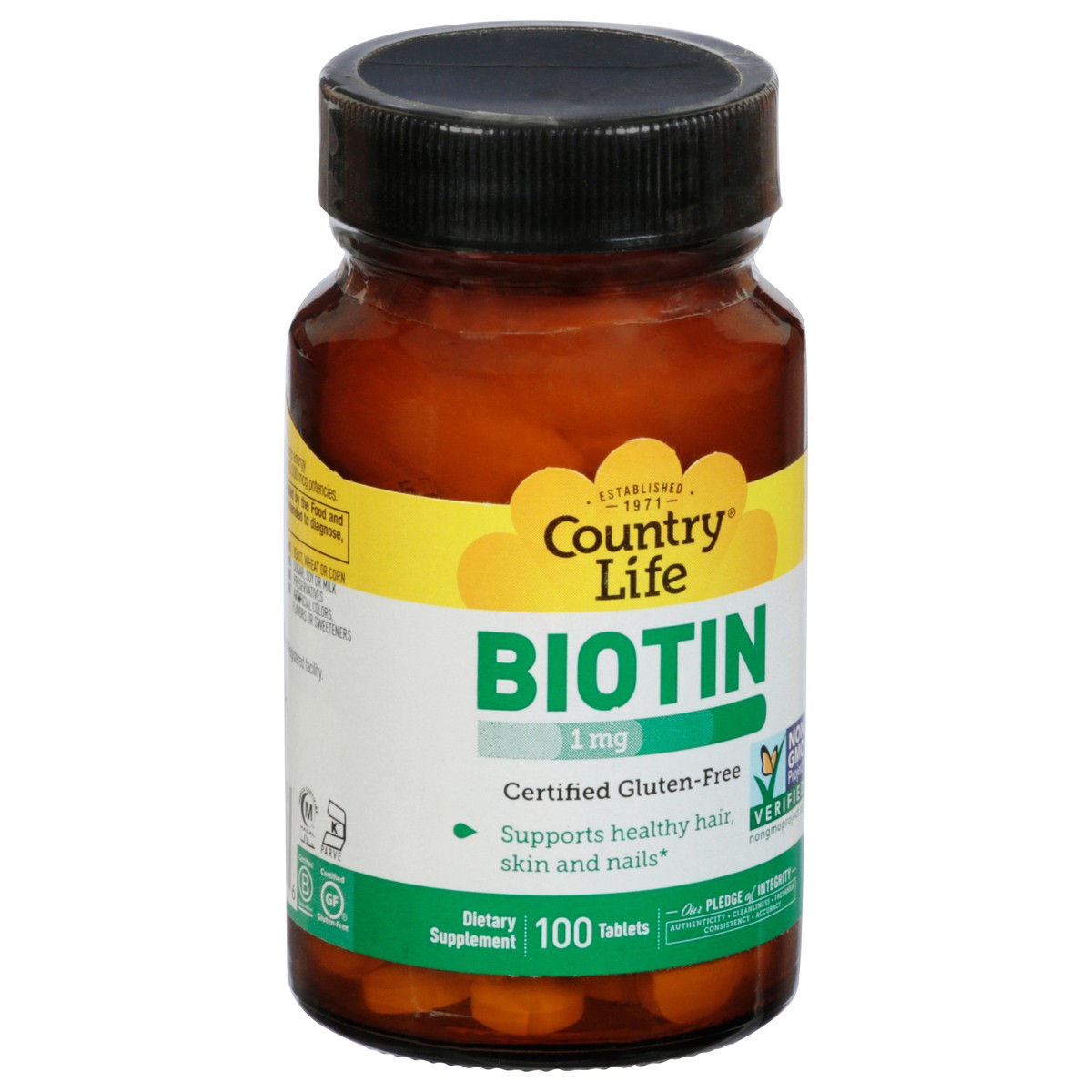 slide 4 of 12, Country Life Biotin 1000mcg, 100 ct