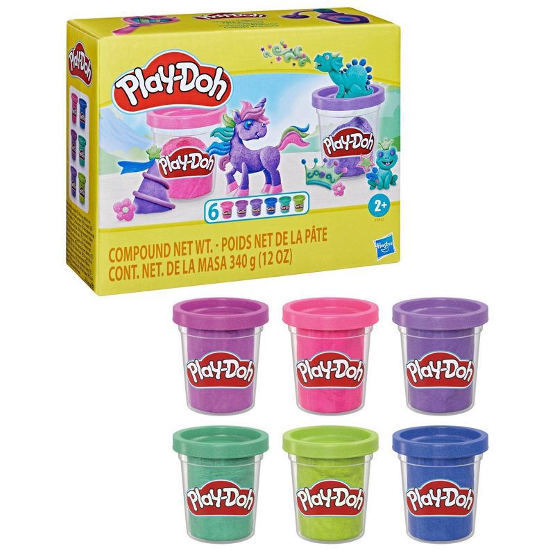 slide 3 of 4, Play-Doh Sparkle Collection Set, 6 ct