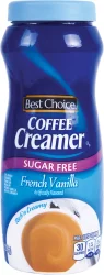 Best Choice Sugar Free Coffee Creamer French Vanilla - 10.2 oz