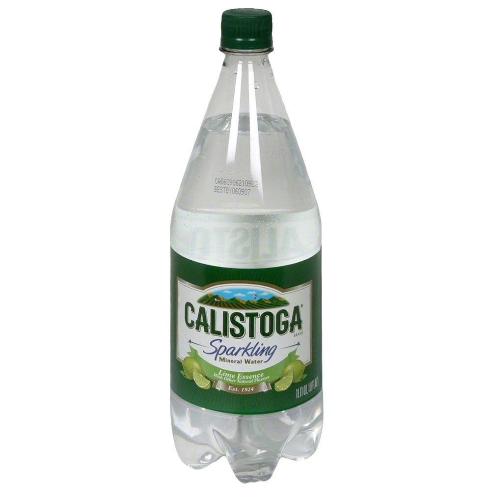 slide 1 of 1, Calistoga Lime Mineral Water, 1 liter