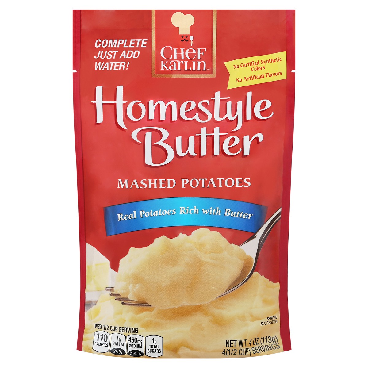 slide 11 of 13, Chef Karlin Homestyle Butter Mashed Potatoes 4 oz, 4 oz