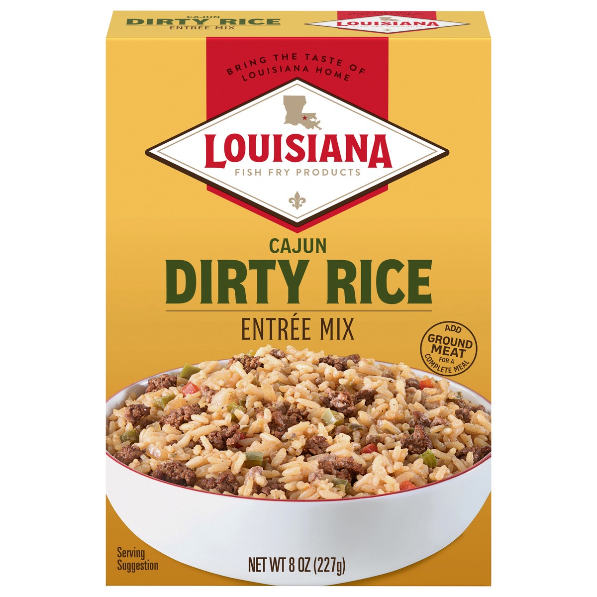 slide 4 of 13, Louisiana Fish Fry Products Cajun Dirty Rice Entree Mix 8 oz, 8 oz