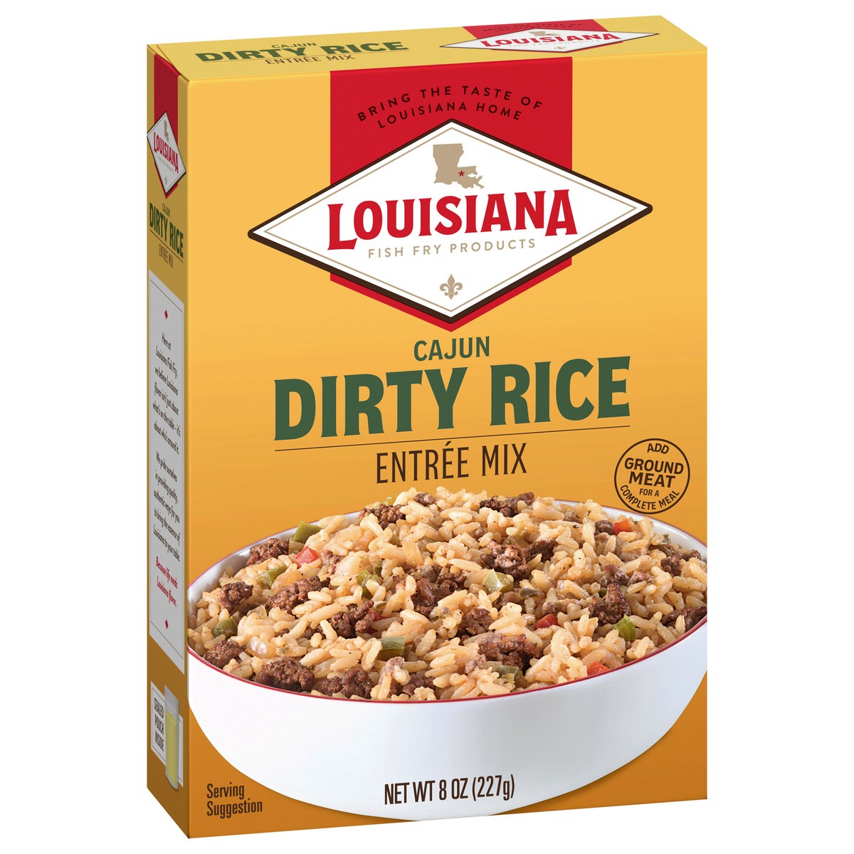 slide 12 of 13, Louisiana Fish Fry Products Cajun Dirty Rice Entree Mix 8 oz, 8 oz