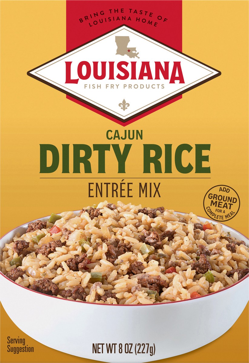 slide 7 of 13, Louisiana Fish Fry Products Cajun Dirty Rice Entree Mix 8 oz, 8 oz