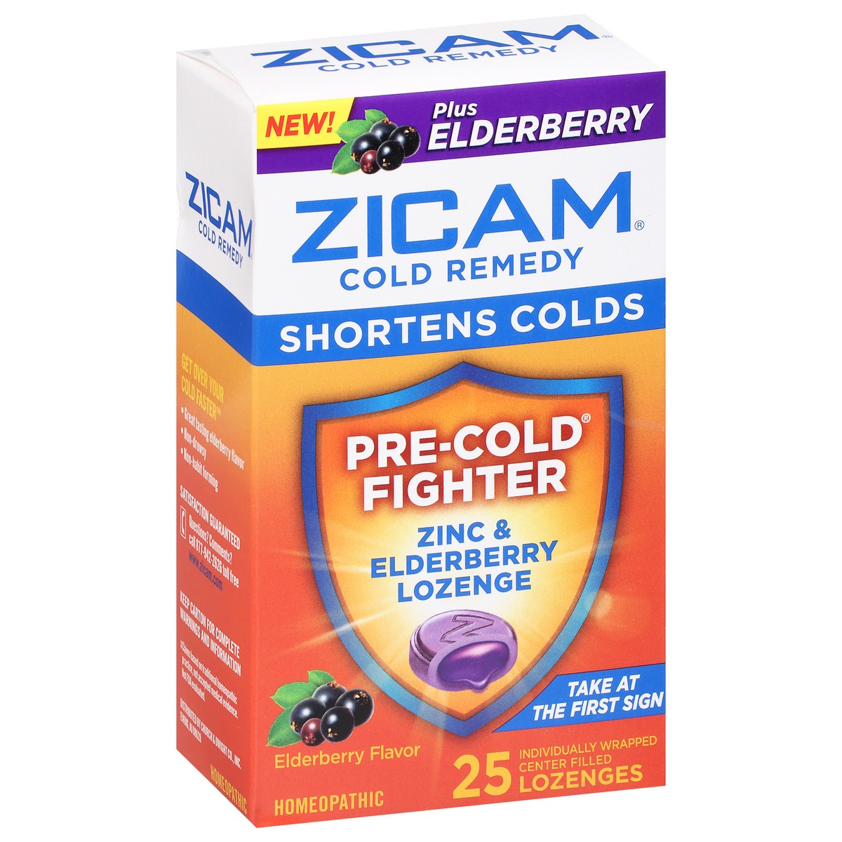 slide 2 of 9, Zicam Elderberry Flavor Cold Remedy 25 Lozenges, 25 ct