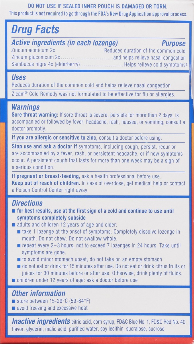 slide 6 of 9, Zicam Elderberry Flavor Cold Remedy 25 Lozenges, 25 ct