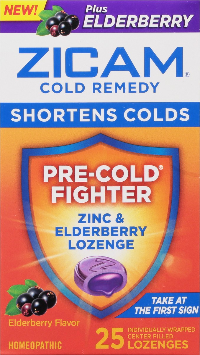 slide 8 of 9, Zicam Elderberry Flavor Cold Remedy 25 Lozenges, 25 ct