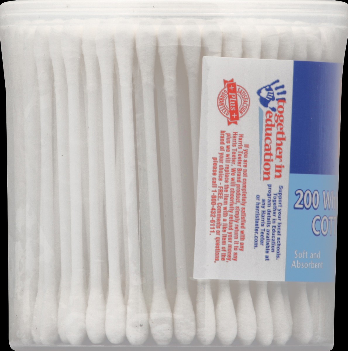 slide 5 of 8, Harris Teeter Cotton Swabs, 200 ct